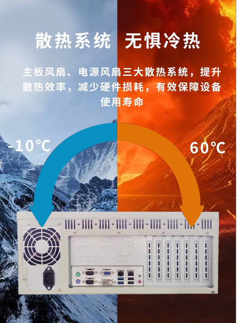 4U工控機散熱系統(tǒng)  無懼冷熱