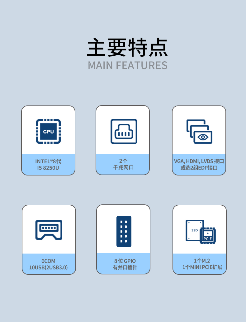 ITX-8250DL26A產(chǎn)品特點