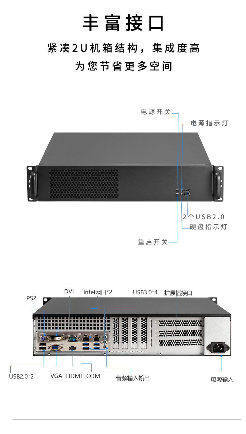 上架2U工控機IPC-8206 產(chǎn)品細(xì)節(jié)