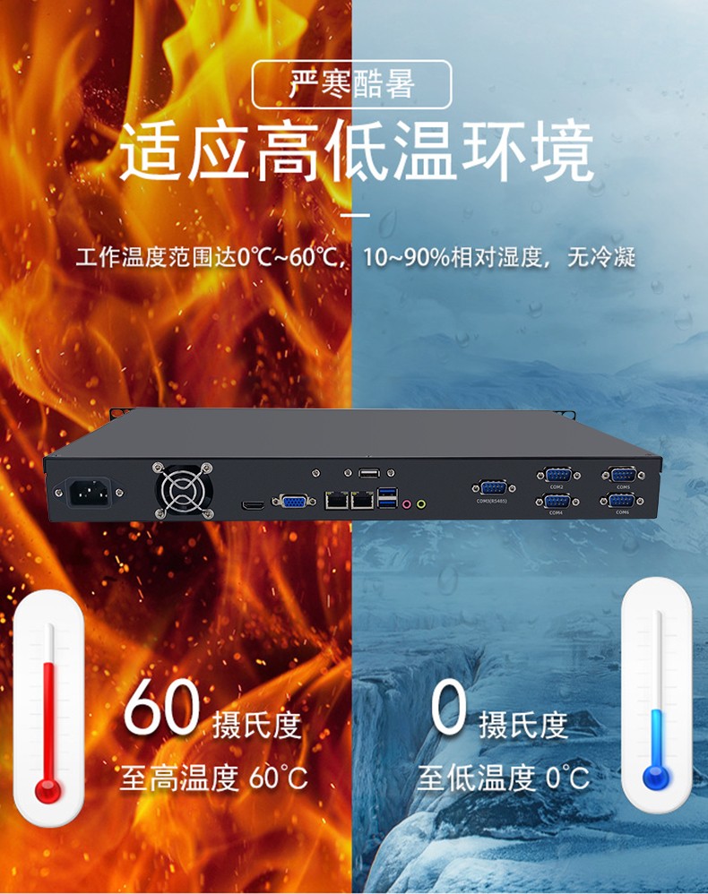 19”標準上架1U工控機箱