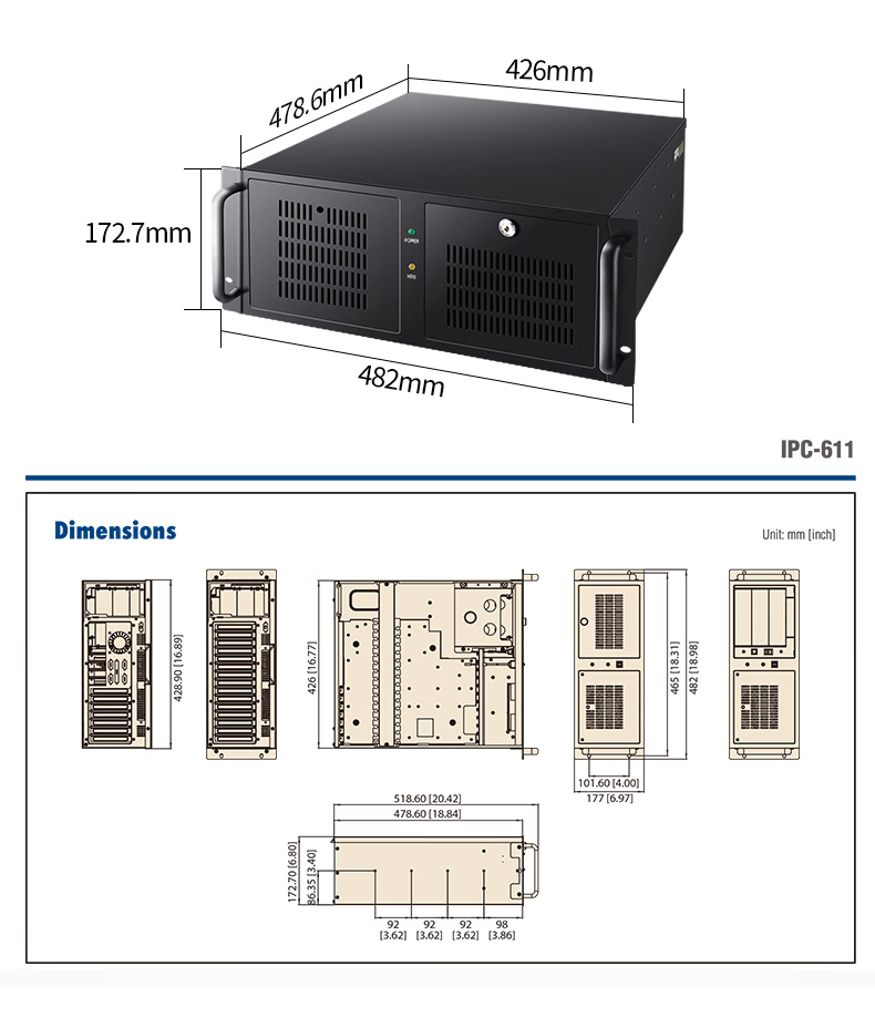 研華工控機 IPC-611